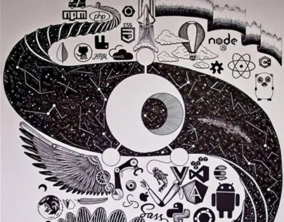 Wall artwork by Dasha Voronova