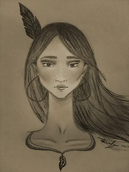 Indian woman by Dasha Voronova