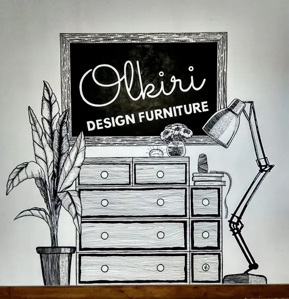 Logo wall "Olkiri" by Dasha Voronova