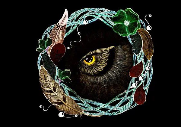 Owl's eye by Dasha Voronova